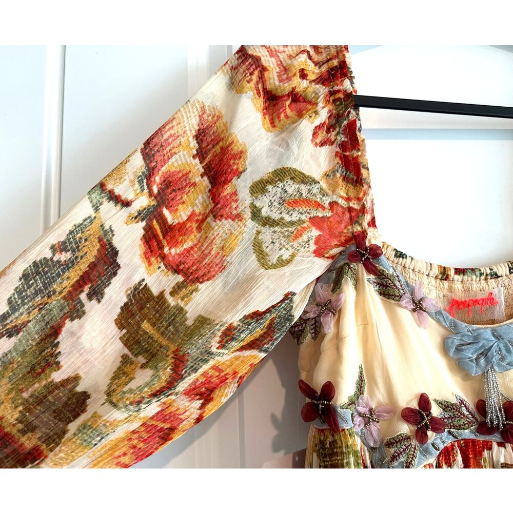 ✨ NWT Free People Floral Embroidered Maxi Dress ✨ - Picture 8 of 16